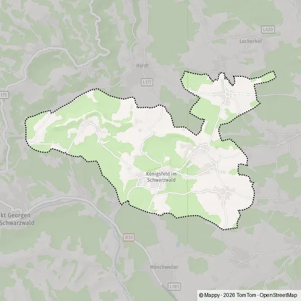 Königsfeld Schwarzwald Karte Plan Königsfeld im Schwarzwald carte de Königsfeld im Schwarzwald